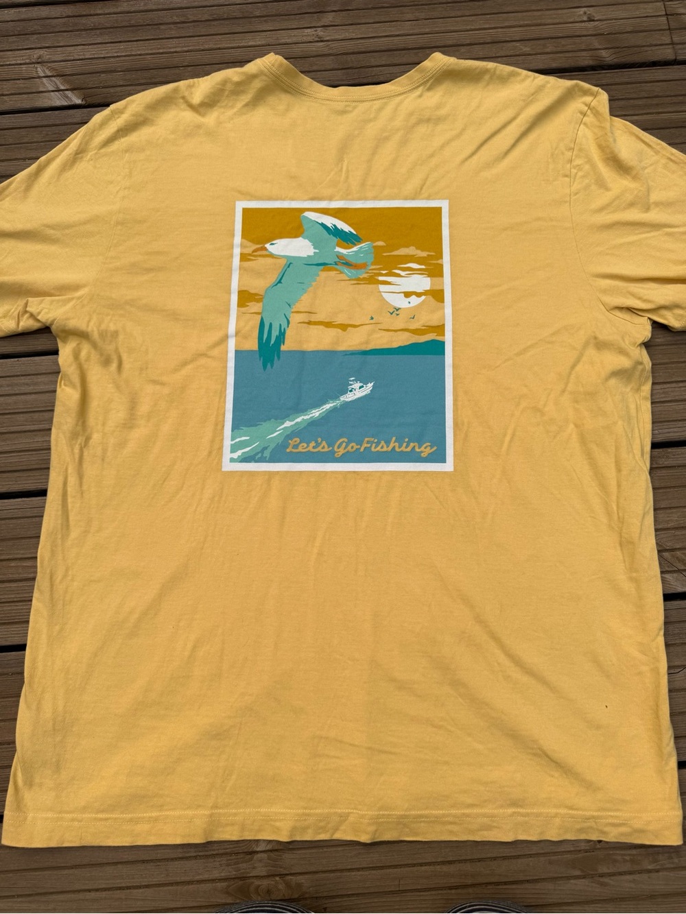 Life Is Good Let’s Go Fishing Tee